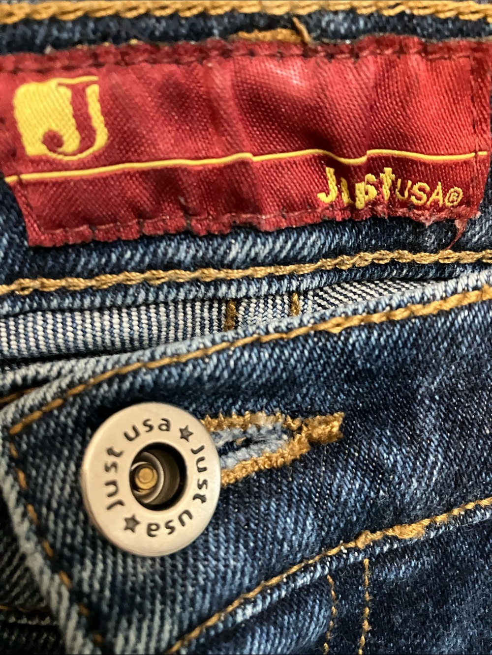 Just USA Dark Blue Flare Jeans - Picture 2 of 6